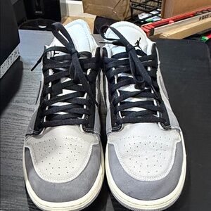 Jordan Black and White Sneakers